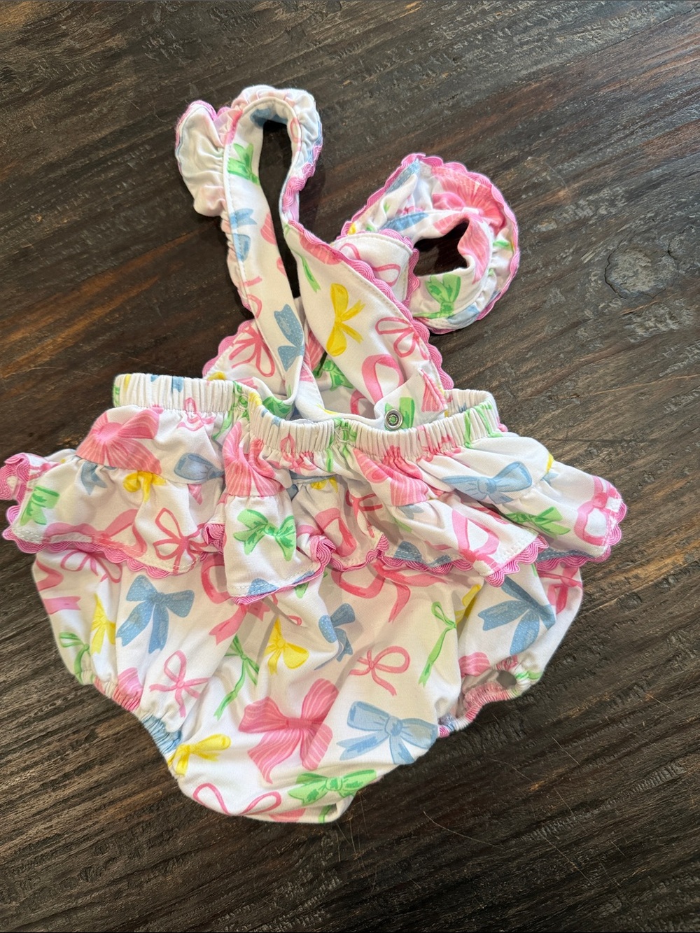 Angel Dear sweet bows Ric Rac Ruffle Su suit - Picture 3 of 10